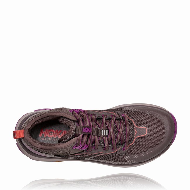 Hoka One One SKY TOA GORE-TEX Women's Hiking Shoes Grey / Purple | US-86758