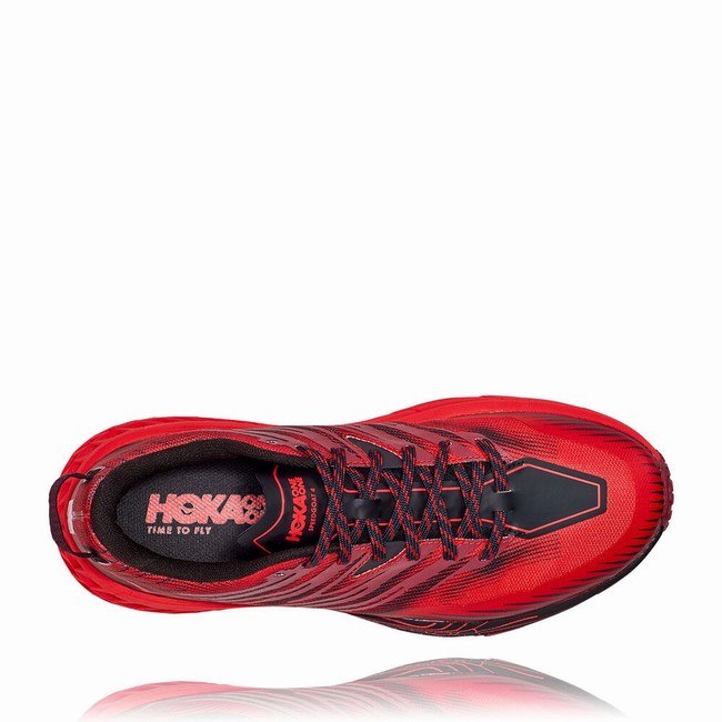 Hoka One One SPEEDGOAT 4 Women's Trail Running Shoes Red | US-10689
