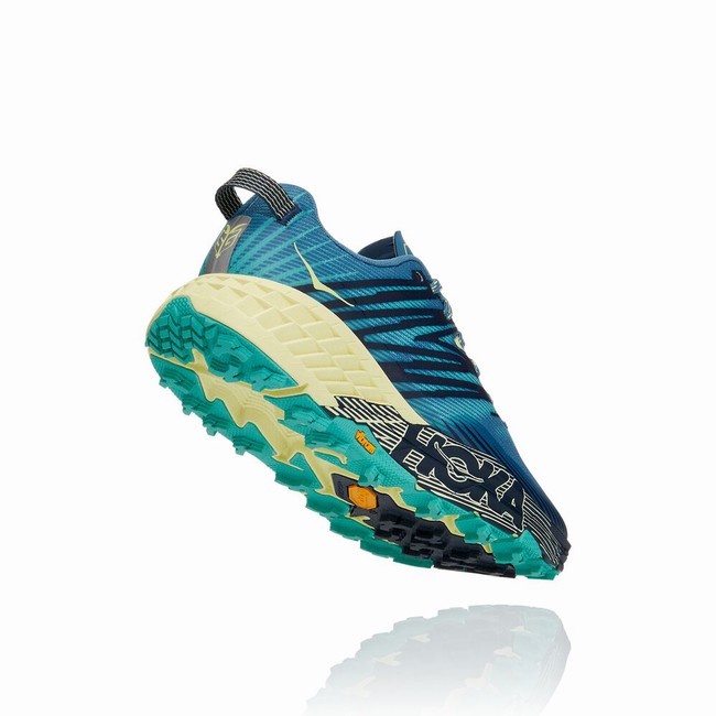 Hoka One One SPEEDGOAT 4 Women's Trail Running Shoes Blue | US-22889