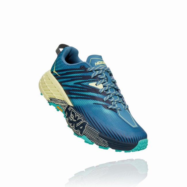 Hoka One One SPEEDGOAT 4 Women\'s Trail Running Shoes Blue | US-22889