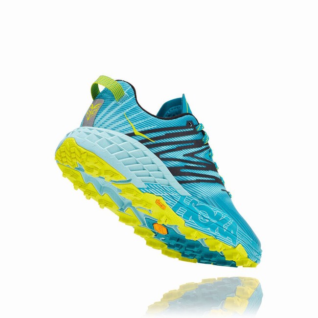 Hoka One One SPEEDGOAT 4 Women's Trail Running Shoes Blue | US-23853
