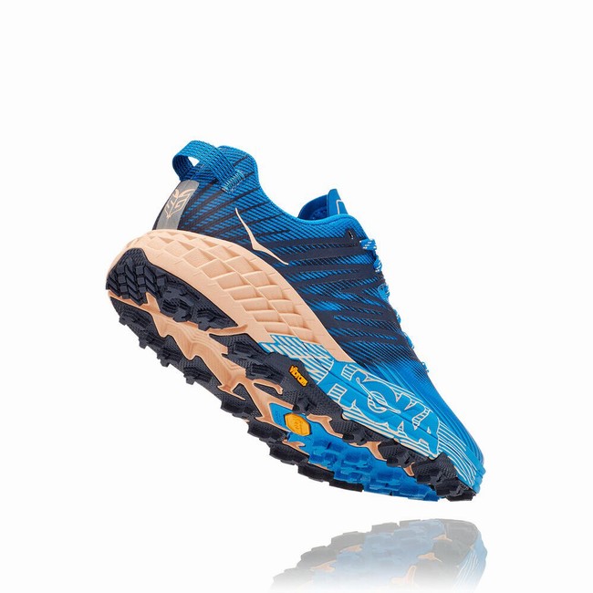 Hoka One One SPEEDGOAT 4 Women's Trail Running Shoes Blue | US-53917