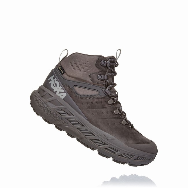Hoka One One STINSON MID GORE-TEX Men's Hiking Shoes Grey | US-32667