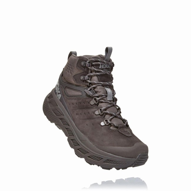 Hoka One One STINSON MID GORE-TEX Men\'s Hiking Shoes Grey | US-32667