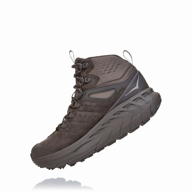 Hoka One One STINSON MID GORE-TEX Men's Lifestyle Shoes Grey | US-90312