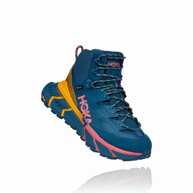 Hoka One One TENNINE HIKE GORE-TEX Women\'s Hiking Shoes Blue | US-16558