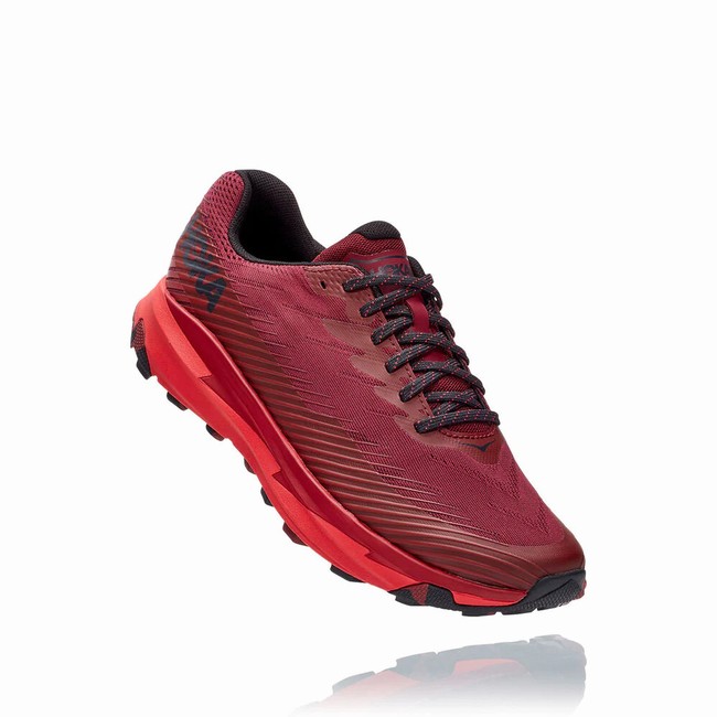 Hoka One One TORRENT 2 Men\'s Trail Running Shoes Red | US-93364