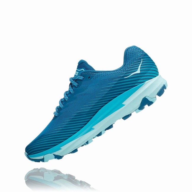 Hoka One One TORRENT 2 Women's Trail Running Shoes Blue | US-58993