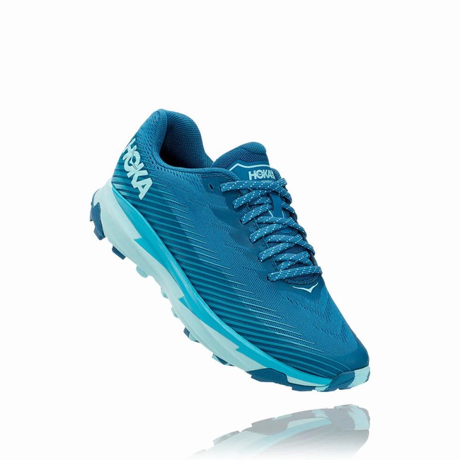 Hoka One One TORRENT 2 Women\'s Trail Running Shoes Blue | US-58993