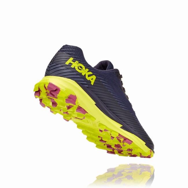 Hoka One One TORRENT 2 Women's Trail Running Shoes Navy / Black / Green | US-76925